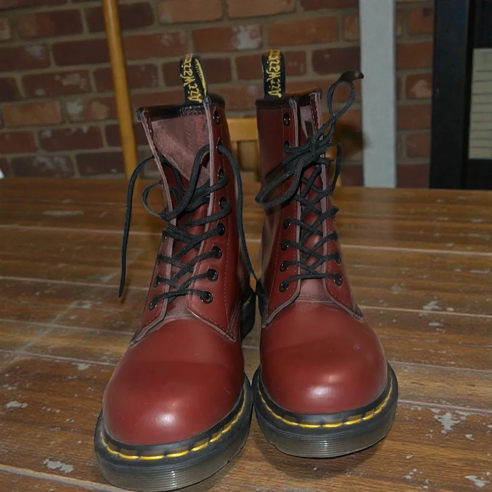 Dr. Martens Cherry Red Boots - Picture 1 of 8